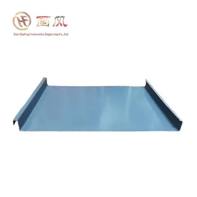 Folhas de telhado de alumínio com costura permanente